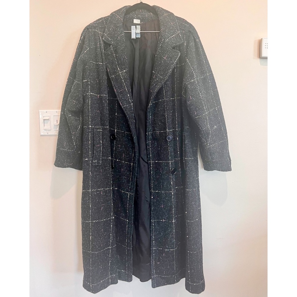 Oversized Vintage Tweed Coat Size M - Picture 1 of 8